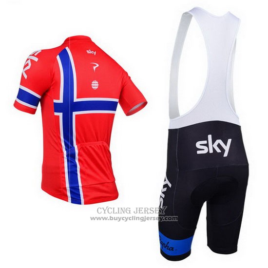 2013 Jersey Sky Champion Norvegia Blue And Red